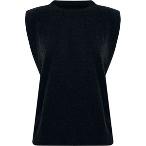 MEXX Trui 'Senna'  zwart gemêleerd