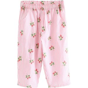 Next Broek  groen / rosa / wit