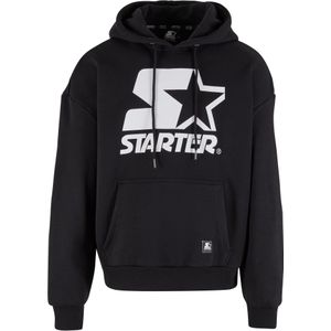 STARTER BLACK LABEL - Sweat à Capuche - Zwart - Katoen - Met Logo