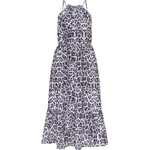 faina Jurk  duifblauw / grijs / zwart / wit