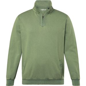 Men Plus Sweatshirt  groen gemêleerd