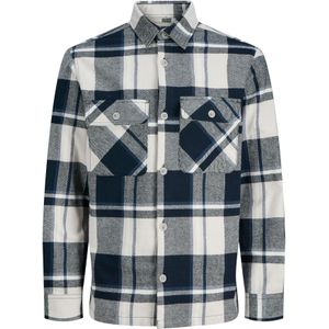 Jack & Jones Premium Overhemd 'JPRRAYLE'  navy / wit