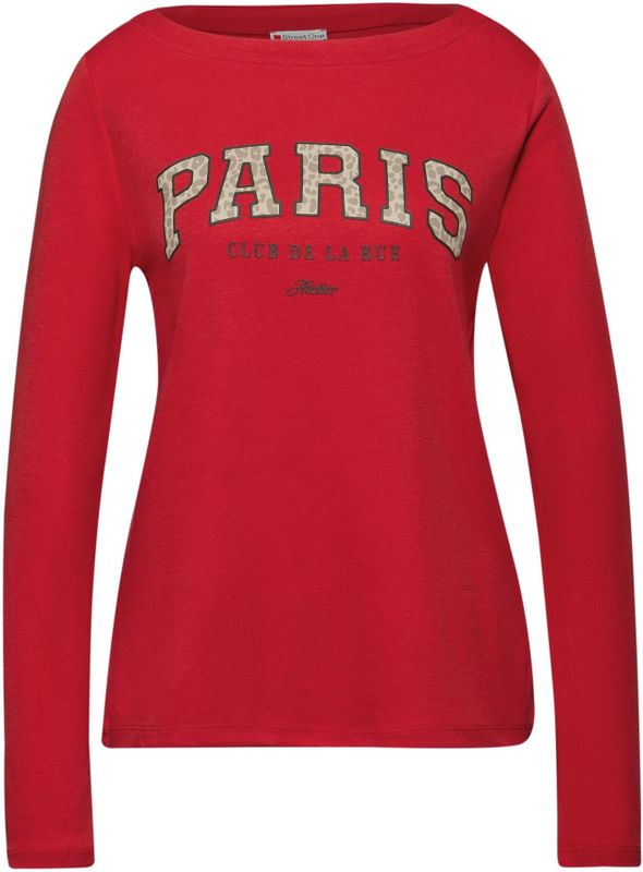 STREET ONE Shirt  camel / taupe / bloedrood / zwart