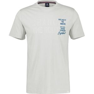Lerros - T-shirt - Broken white - Effen met Print
