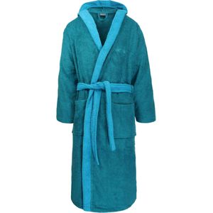 normani Badjas lang  hemelsblauw / petrol