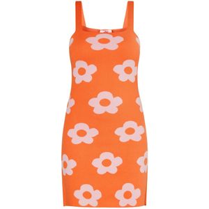 MYMO Zomerjurk  oranje / rosa