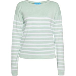 SANIKA Trui  lichtgroen / wit