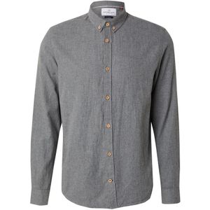Kronstadt - Flanellen Overhemd - Grijs - Lange Mouw - 100% Katoen