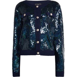 faina Gebreid vest 'Minya'  marine