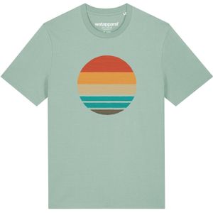 Watapparel Shirt 'Retro Sunset Ocean'  gemengde kleuren