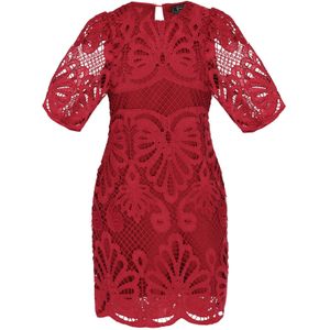 faina Cocktailjurk 'Fashion Look'  donkerrood