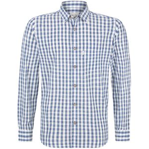 STOCKERPOINT Klederdracht overhemd 'Marco'  blauw / wit