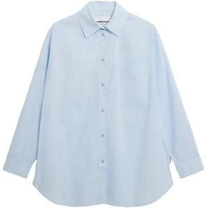 ARMEDANGELS - MAALGAA - Blouse - Lichtblauw - Katoen - Lange Mouw