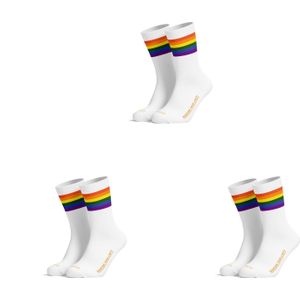 PIPPO Amsterdam Sportsokken 'PIPPO Pride Socken 3 Pack'  wit