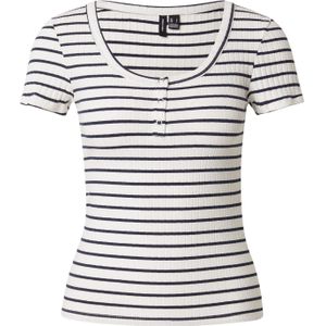 VERO MODA Shirt 'VMSEA'  navy / wit