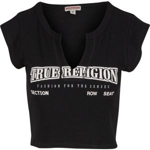 True Religion Shirt 'Anniversary'  zwart / wit