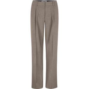 Soft Rebels Broek 'SRVilja'  donkerbruin
