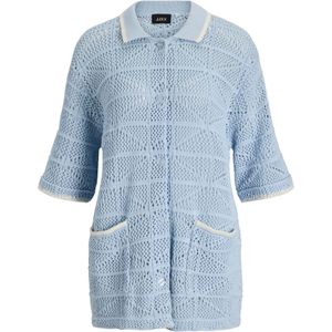 JJXX Gebreid vest 'JXRetha'  hemelsblauw / wit