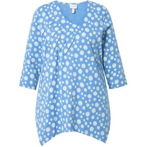 Ulla Popken Shirt  lichtblauw / wit
