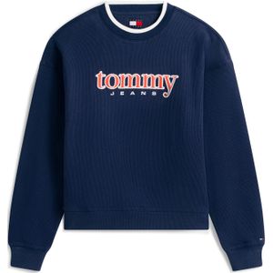 Tommy Jeans Sweatshirt  donkerblauw / rood / wit