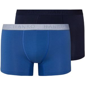 Hanro - Essentials - Boxershorts - Blauw / Zwart - 2 Pack
