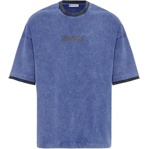 Dandalo Shirt  saffier / grijs gemêleerd