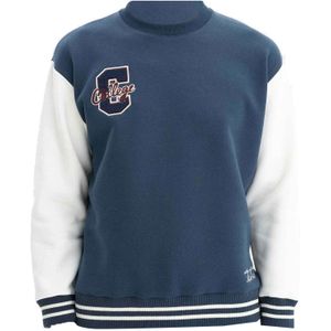 Arma Sweatshirt  indigo / donkerrood / wit