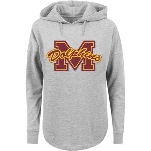 F4NT4STIC Sweatshirt 'Sex Education M Dolphins Netflix TV Series'  geel / grijs gemêleerd / bourgogne