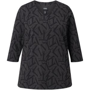 Ulla Popken Shirt  zwart