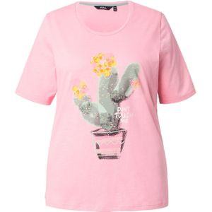 Ulla Popken Shirt  geel / donkergeel / groen / rosa / zwart