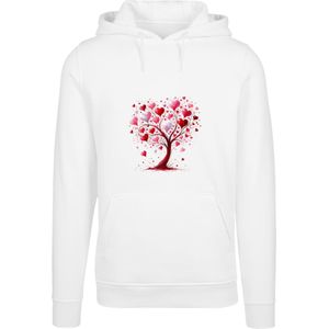 F4NT4STIC Sweatshirt 'Herz Baum Aquarell Druck'  bruin / pink / wit