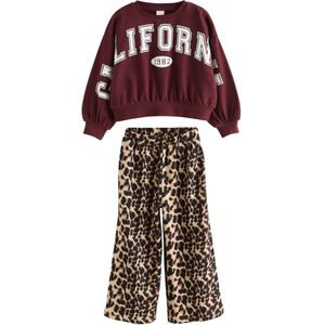 Next Set  beige / bourgogne / zwart / wit