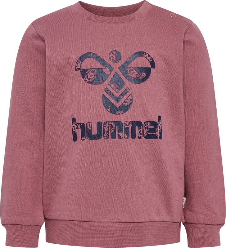Hummel - Sweatshirt - Navy - Logoprint - Lange Mouw