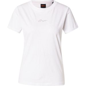 BOSS Shirt 'C_Esogo_3'  zilver / wit