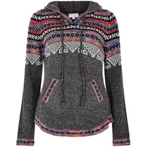 Apricot Trui 'Fairisle'  donkergrijs / gemengde kleuren