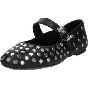 Karl Lagerfeld Ballerina met riempjes  zwart