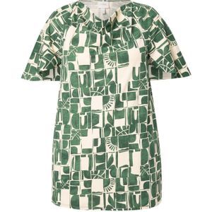 Ulla Popken Shirt  beige / groen