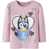 NAME IT Shirt  blauw / lichtroze / purper / wit