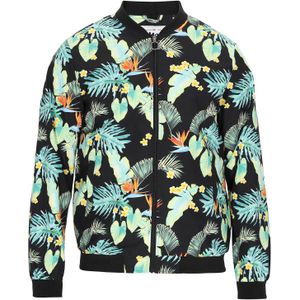 MO Tussenjas  turquoise / mintgroen / oranje / zwart