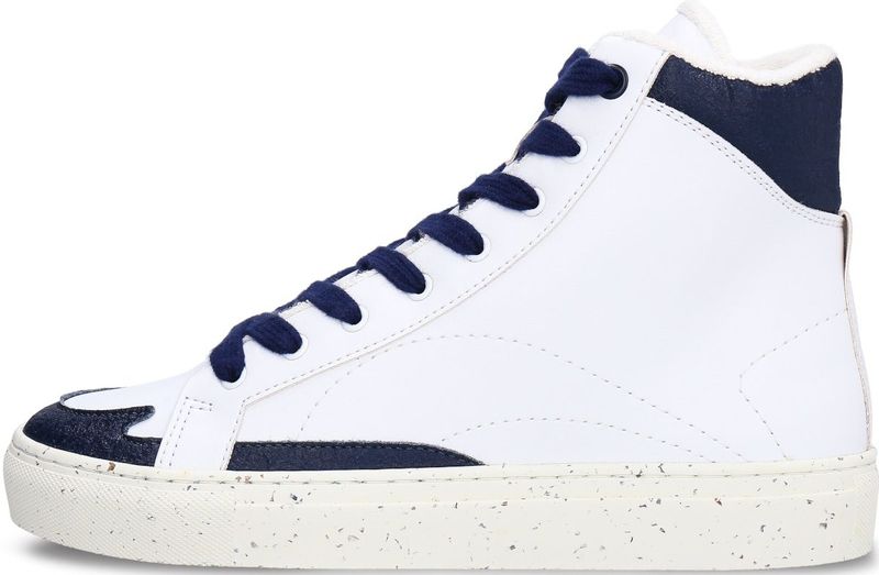 nae - London - Sneakers Hoog - Blauw/Wit