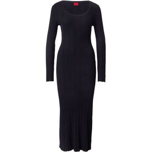 HUGO Gebreide jurk 'Sarphetilk'  zwart