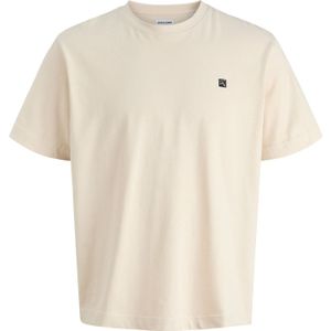 JACK & JONES Shirt 'JJAw25'  beige / zwart
