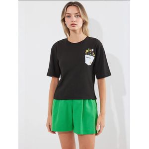 Bigdart Shirt  groen / oranje / zwart / wit