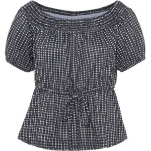 LASCANA Shirt  zwart / wit