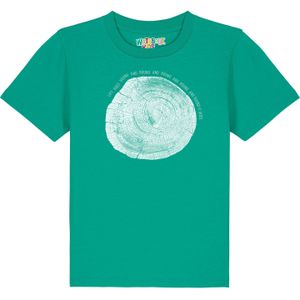 watabout.kids Shirt 'Baumscheibe'  smaragd / wit