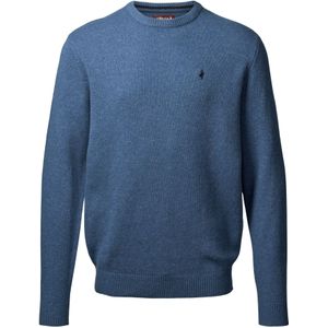 MCS Trui 'Adrian'  blauw gemêleerd / zwart