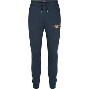 VINSON Broek 'Graham'  donkerblauw / safraan / wit