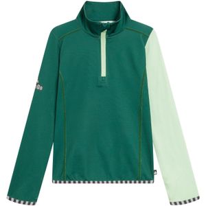 WeeDo - Shirt - Groen - Halve Rits - Lange Mouw - Normale Pasvorm