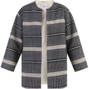 IZIA Gebreid vest  crème / nachtblauw