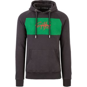 SPITZBUB Sweatshirt ' Unframed Street'  antraciet / groen / rood